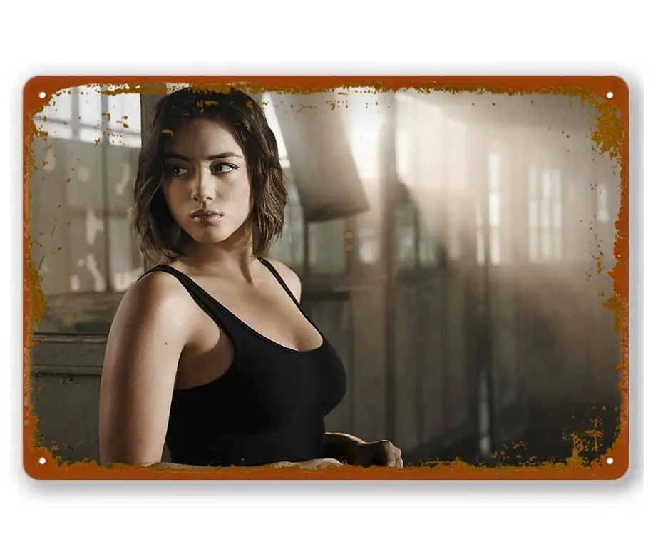 Daisy Johnson Agents Of Shield Tv Movie Poster Vintage Metal Tin Sign Home Cafe Bar Pub Wall Decor Gift 8x12 Inch