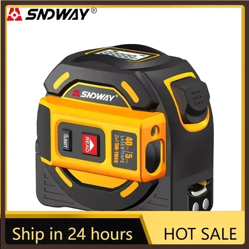 

FANYUE Rangefinder With 5-meter Tape Measure Portable Laser Measuring Ruler Indoor Electronic Ruler Measuring Room Ruler 40M 60M