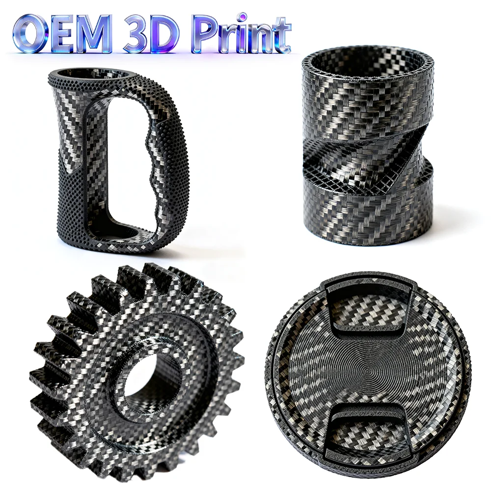 Custom 3D Printing Carbon Fiber FDM 3D Printing Services Metal Resin Plastic Printing Lightweight Structural Components 3D Print