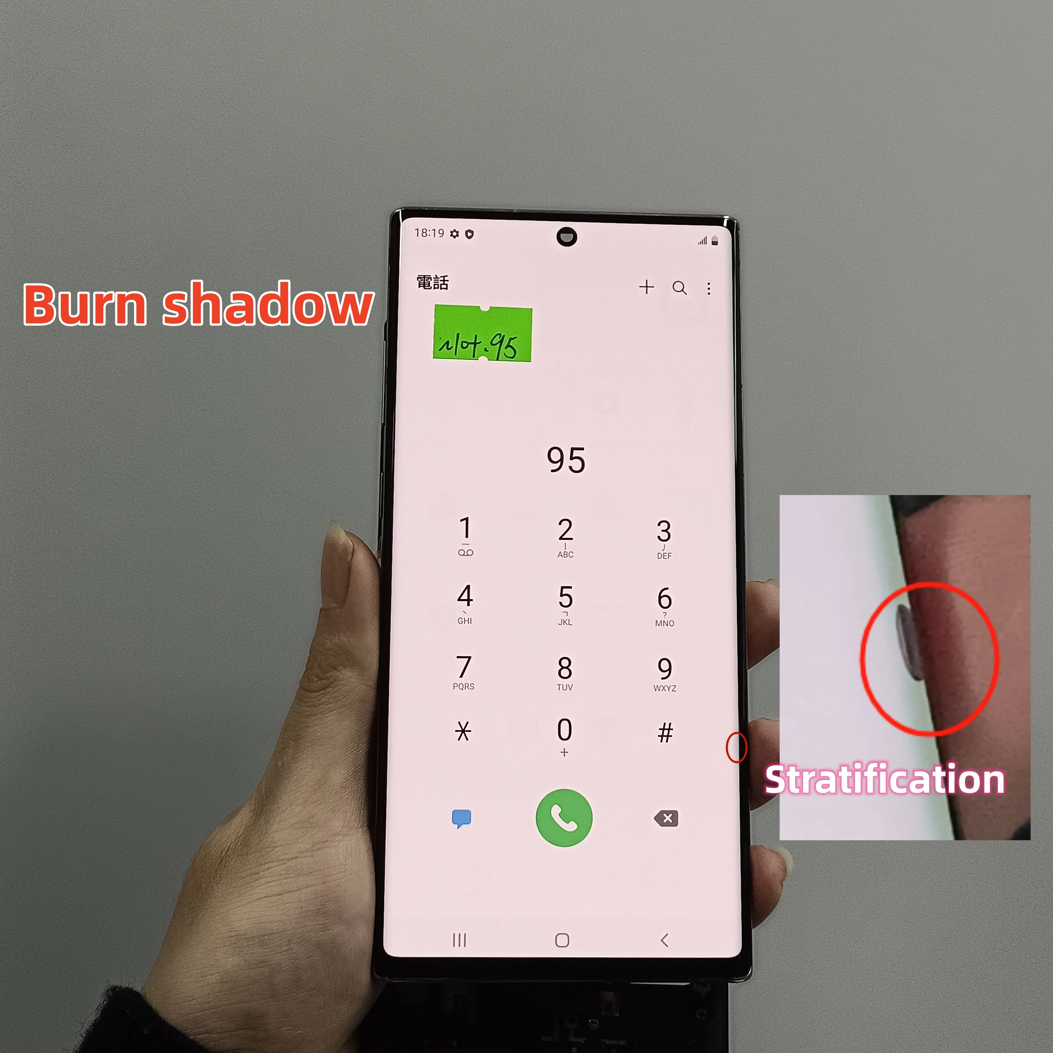 AMOLED Compatibility Note 10 Plus Screen For Samsung Galaxy Note10+ LCD Display N975W N975F N9750 With defects Repair Assembly