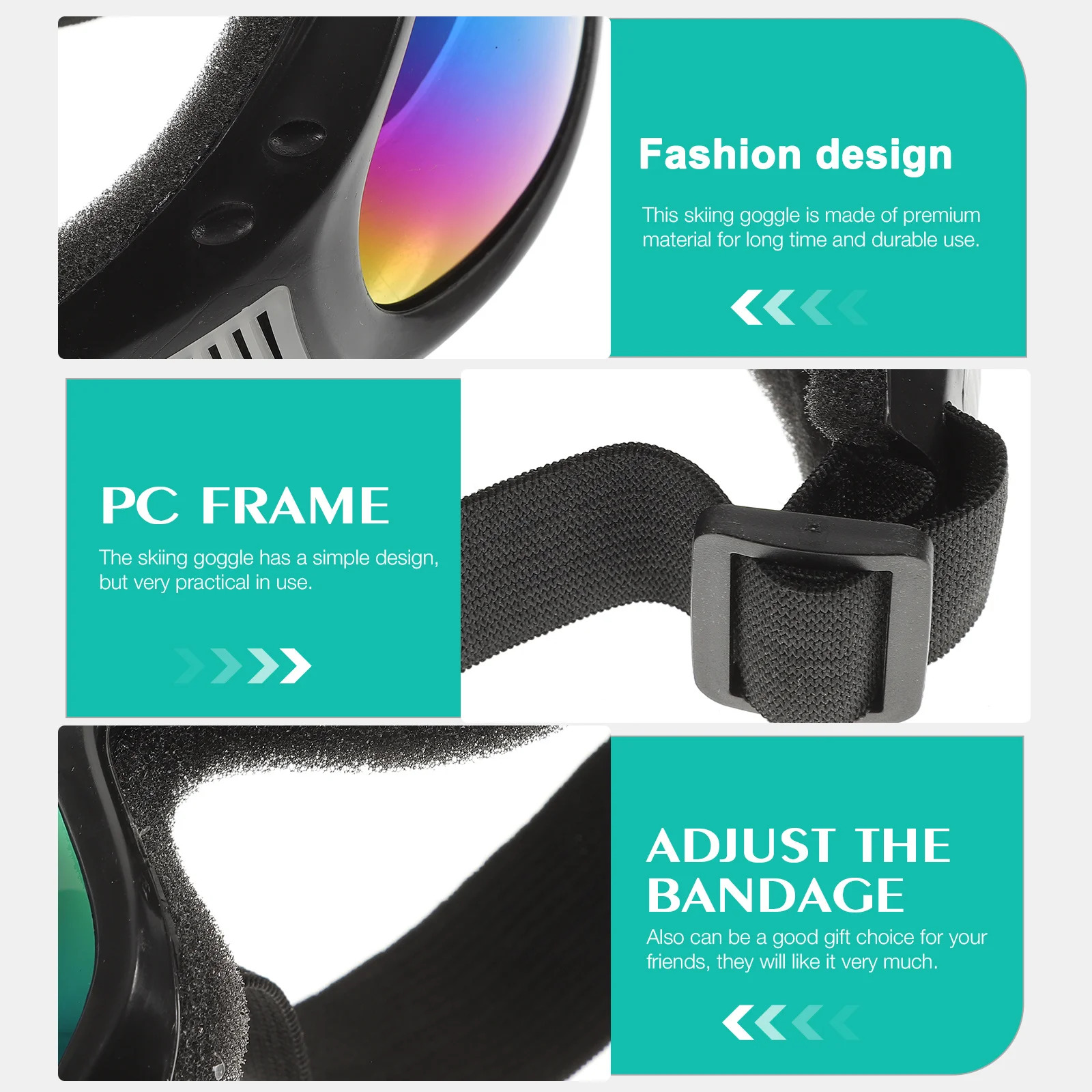 

1 пара велосипедных очков, многофункциональные сцены, модный дизайн, лыжные очки для спорта на открытом воздухе, защита, идея подарка для путешествий, подарок