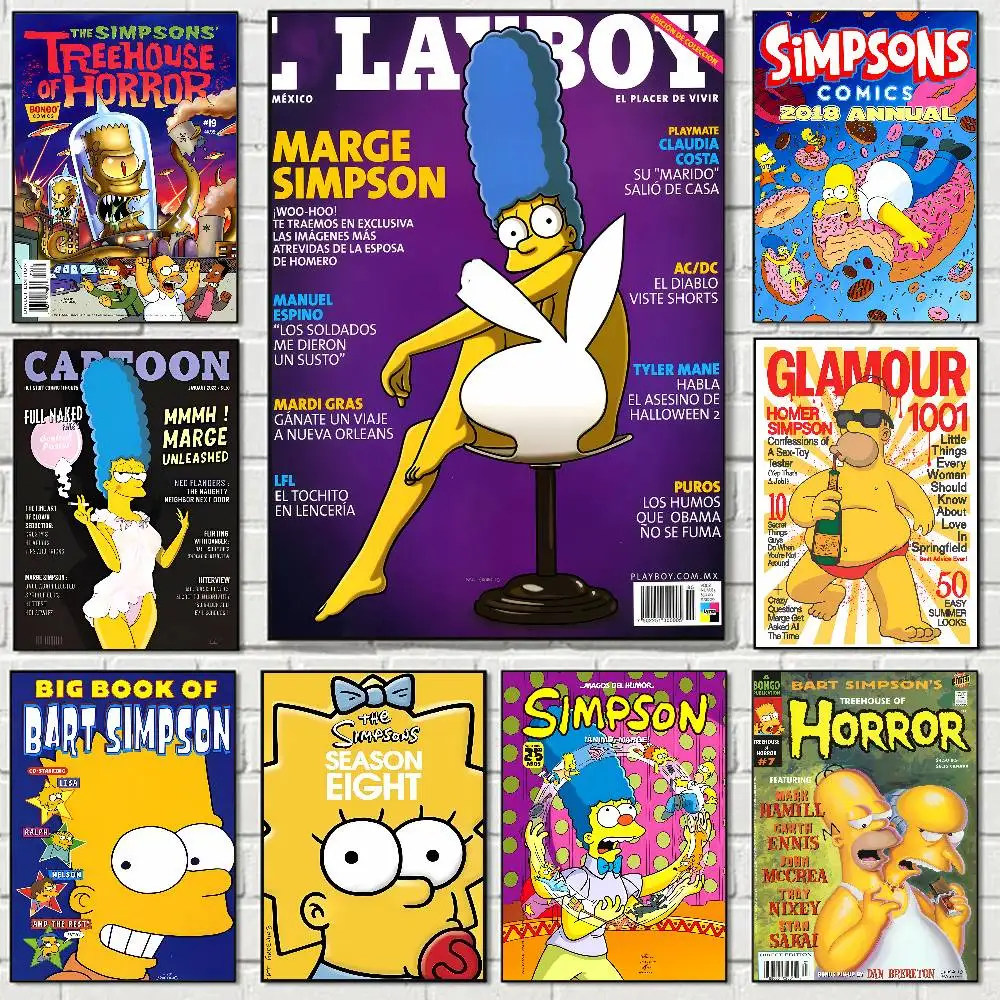 The Anime S-Simpsons Poster Print A5 A4 A3 A2 Wall Art Decor For Room Office Gift For Fans