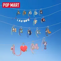 POP MART THE MONSTERS PIN FOR LOVE Series Letter Pendant Blind Box Mystery Box Guess Bag Toys Doll Anime Figure Ornaments Gift
