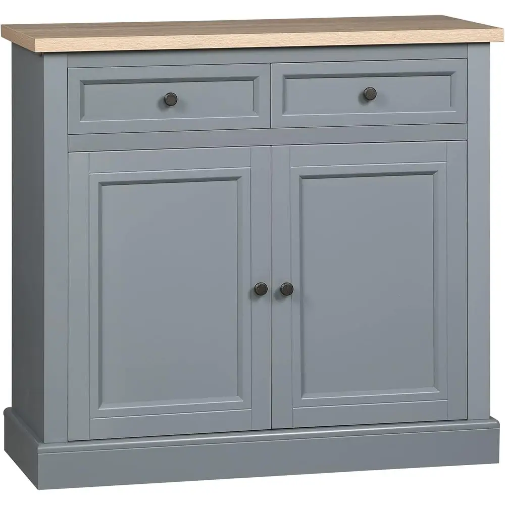 Sideoard uet Cainet, Coee ar Cainet wit2 Ders and Doule Door Cupoard or Kitcen, Living Room, Entryway, Dark Gray