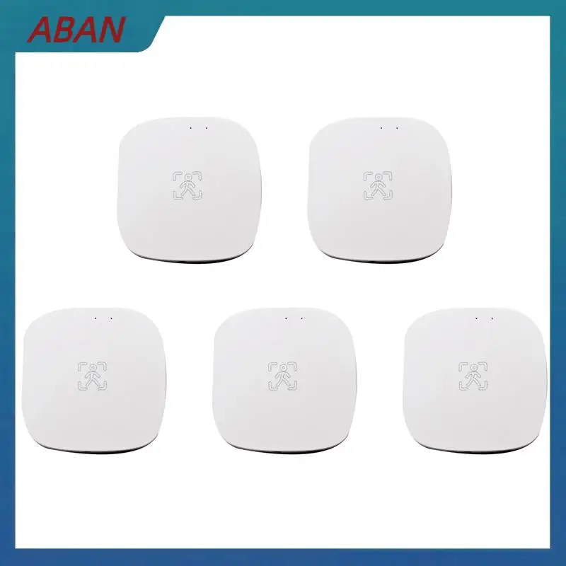ABAN 5X Tuya Zigbee Mmwave 人間存在センサー輝度マイクロ波レーダー検出 PIR モーションセンサー壁マウント