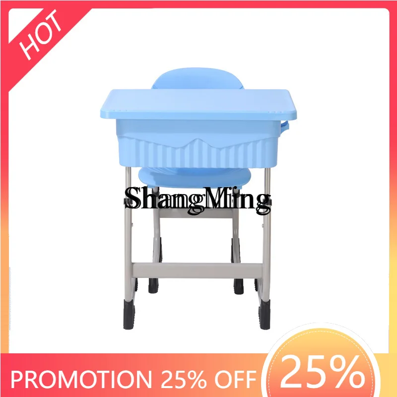 يدرس طلاب المدارس الثانوية FG طاولات وكراسي مع مكاتب رفع بسيطة للتخزين، نفس المكتب