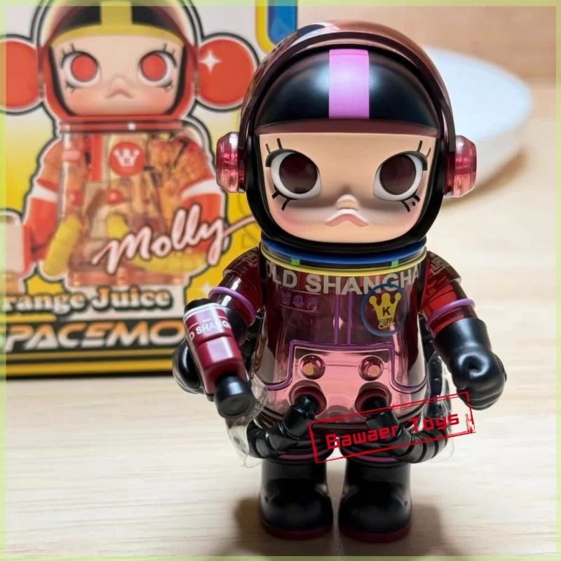 

Подлинная фигурка Pop Mart Mega Space Molly, 100% серия V4, слепая коробка, игрушки, кукла, милая фигурка, украшения для рабочего стола, счастливый подарок