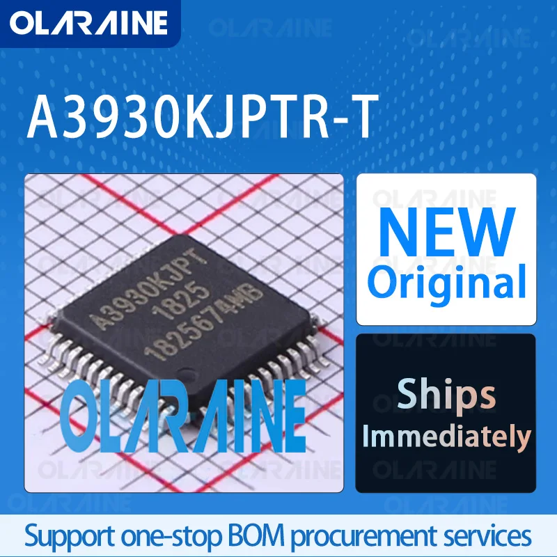 1/5/10Pcs A3930KJPTR-T LQFP-48 original ic chip Motor/Motion/Ignition Controllers and Drivers RoHS 3 Phase Current 15 mA