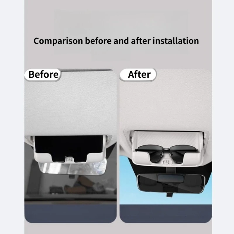 Glasses Case Silicone Pad Sunglasses Storage Box Shock Absorber Pad Interior Modification Supplies For BYD Han L EV dmi Tools