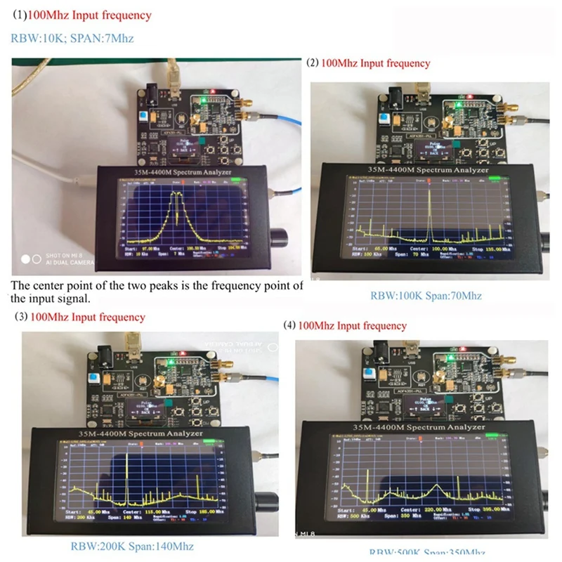 Imagem -02 - Analisador Portátil Handheld do Espectro 35m4400mhz