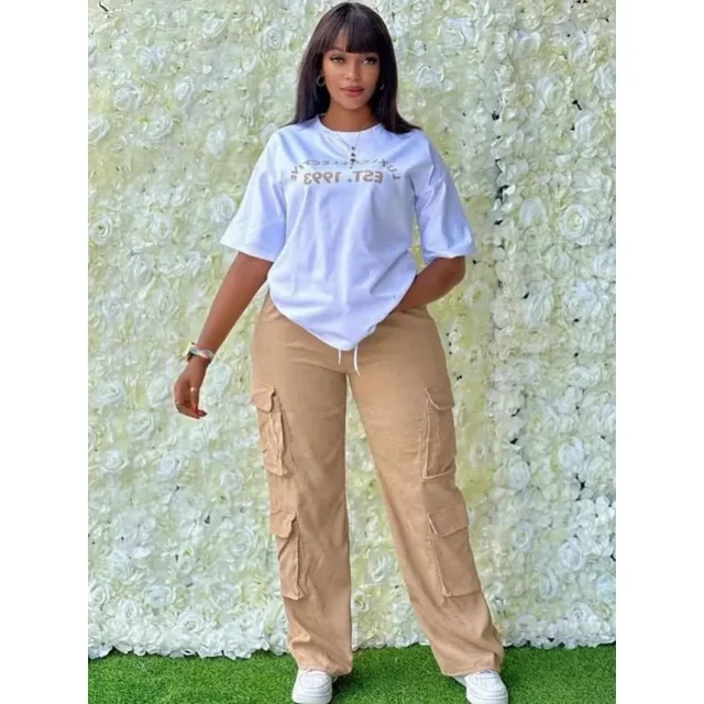 2-częściowe zestawy damskie Dashiki African New Arrival Summer Autumn Matching Sets Two Pieces Sets Top Pants Suits Outfits Clothing