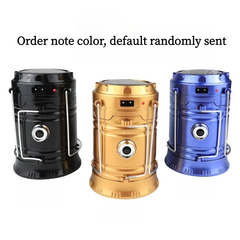 2pcs Hot-selling multi-function light led solar USB charging camping light, camping supplies tent light factory direct sales