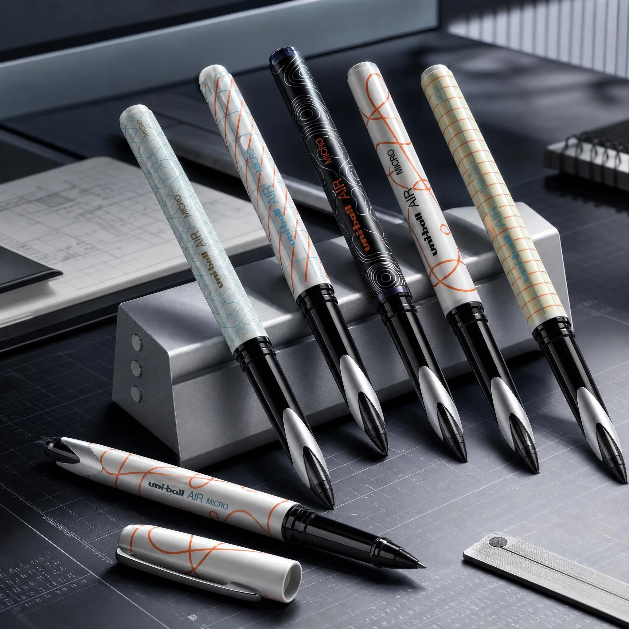 Uni UBA-188C Limited Edition Uniball Air Micro Gel Pen 0.3/0.5mm Variable Line Smooth Ballpoint Pen Office Signature Stationery