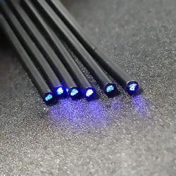 300m Decorative Black PVC Sheather Fiber optic cable 25pcs*0.75mm(Dia.)in ONE PE jacket PMMA Plastic Optical string DIY Lighting