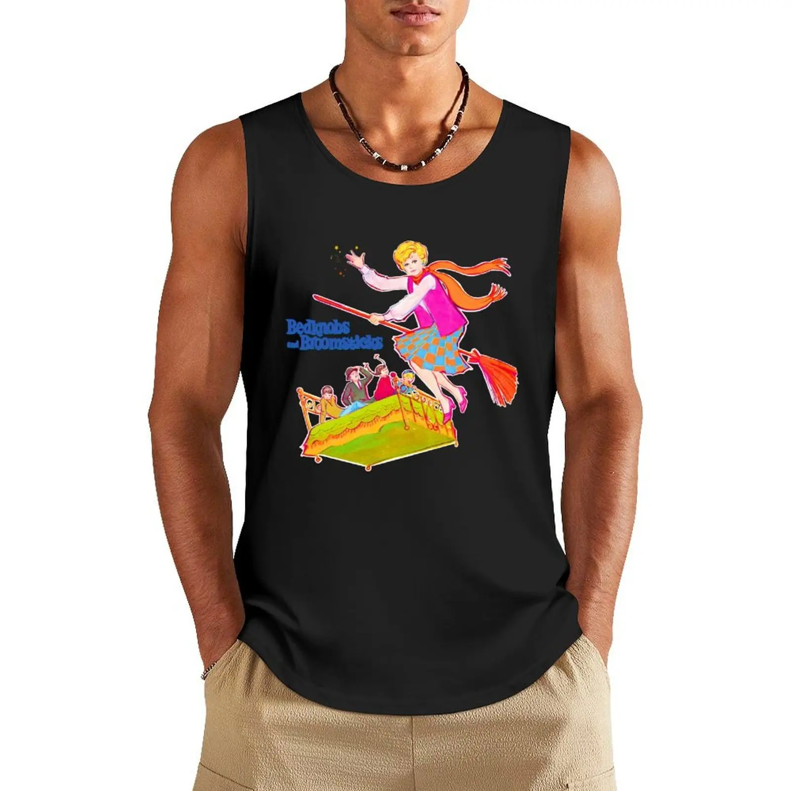 

Bedknobs & Broomsticks Vintage style Movie art! Tank Top Body man gym clothes man fitness