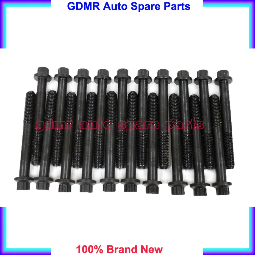 

1set Engine 4HF1 cylinder head bolts nuts for Isuzu NPR 66 NPR 400 1998-01 or for Mazda Titan light truck 4.3D