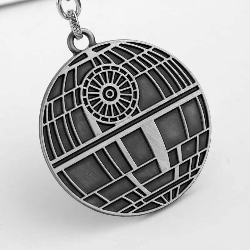 Movie Star Wars Fashion Keychain Death Star Metal Pendant Keyrings for Car Key Backpack Personality Accessories Gifts for Fans