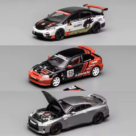 MOTORHELIX 1:64 CIVIC TYPE R FD2/ EK9 R35 Diecast Model Car