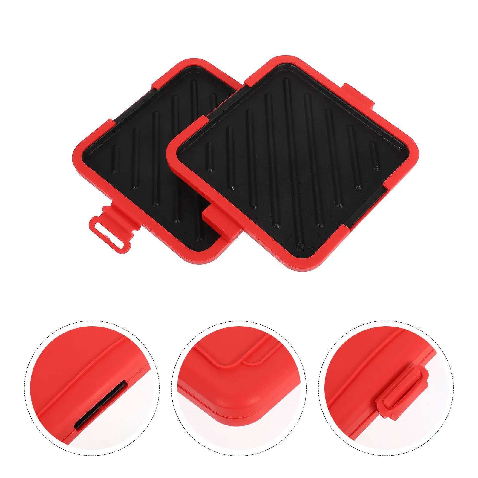 

Silicone Microwave Sandwich Maker Wireless Nonstick Toast Maker for Breakfast Kitchen Bread Frying Pan Microwave Crisper Pan