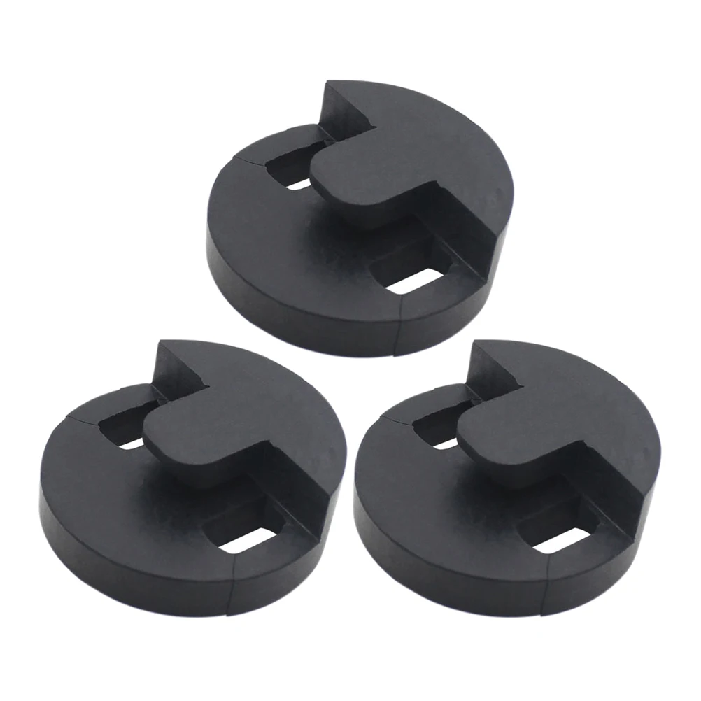 

3pcs Black Rubber Tourte-Style Cello Mute Quiet Practice Sound Dampener Volume Reducer For Nighttime Apartment Use Noise