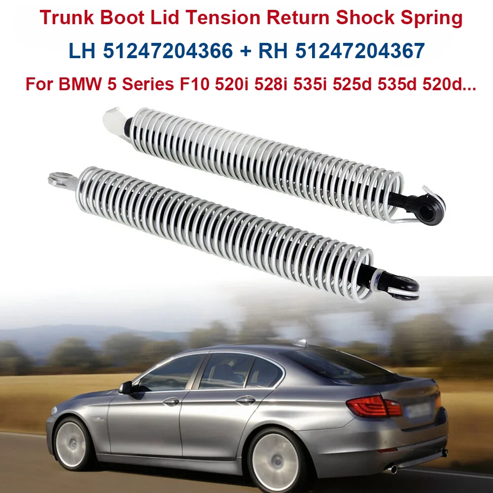 Image of 2 Stück 51247204366 51247204367 Heckklappen-Gasdruckfeder Links Rechts für BMW 5er F10 520i 528i 535i 525d 535d 520d 2009-2016
