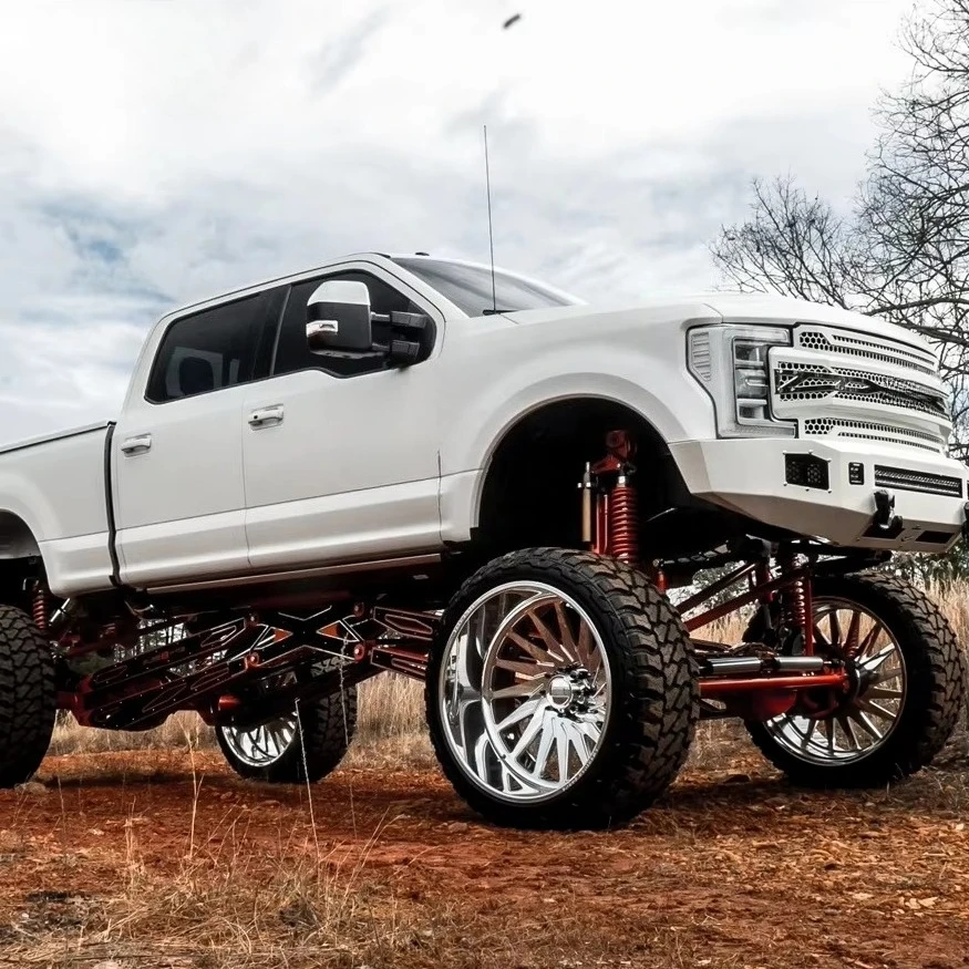 Forged Aluminum Alloy Truck Wheels for Ford 250 350 Chevy Deep Dish Polished Super Single Truck Wheels