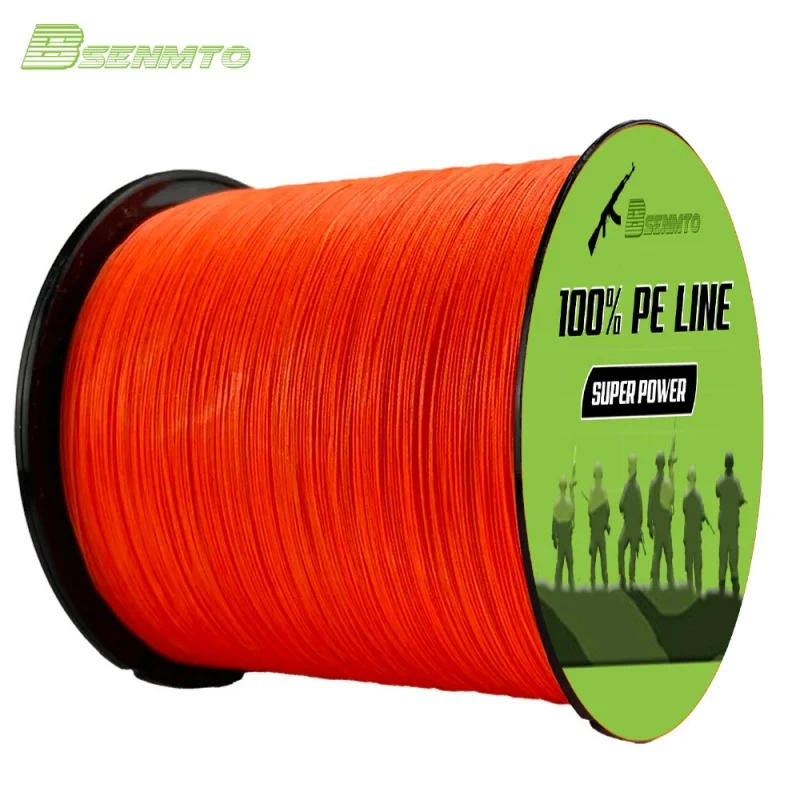 BSENMTO 8 Strands 1000M 500M 300M 100M PE Braided Fishing Line Tresse peche Saltwater Weave Multifilament 8 Threads Pesca