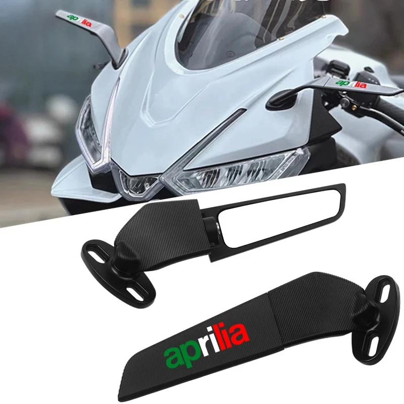

For Aprilia RSV4 RSV1000/R Caponord 1200 Dorsoduro 750 Shiver Tuono 1000/R V4R Motorcycle CNC rearview mirror fixed wing