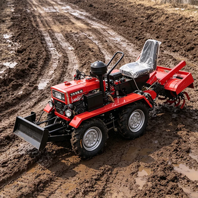 

Customized New‑Style Four‑Wheel Rotary Tiller, Wheeled High‑Power Cultivator, Multi‑Functional Farm Plowing & Rotary Tilling
