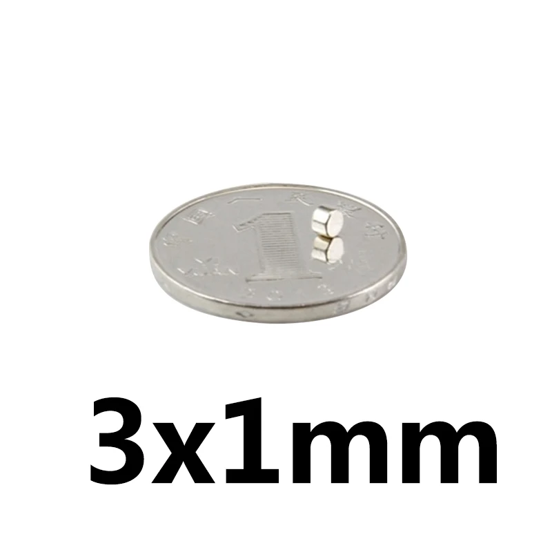 3x1 Mini Small Round Magnets 3mm*1mm For Home Refrigerators, Offices DIY 3x1mm Strong Powerful Magnets 3*1 mm