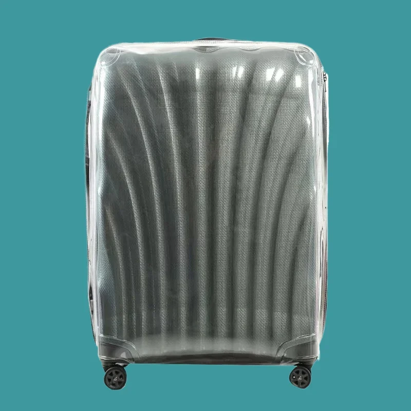 Custom Clear PVC Luggage Cover High Quality Dustproof Protector Shell For Hard Shell Travel Suitcase Universal Travel Accessory