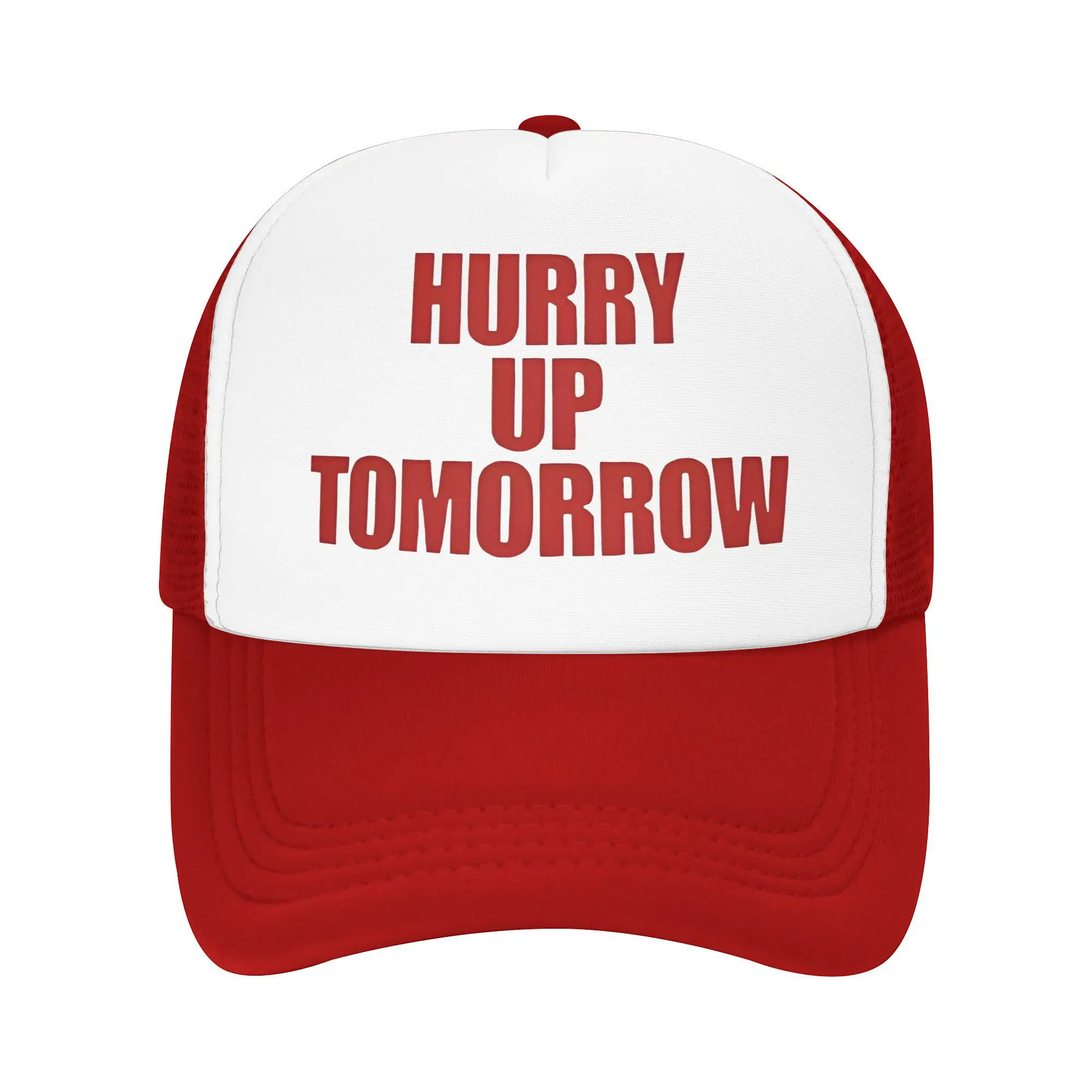 The Weeknds Hurry up Tomorrow Trucker Hat Adult  Dad Hat Trucker Cap Fishing Hat Adjustable Polyester Mesh Baseball Caps Summer