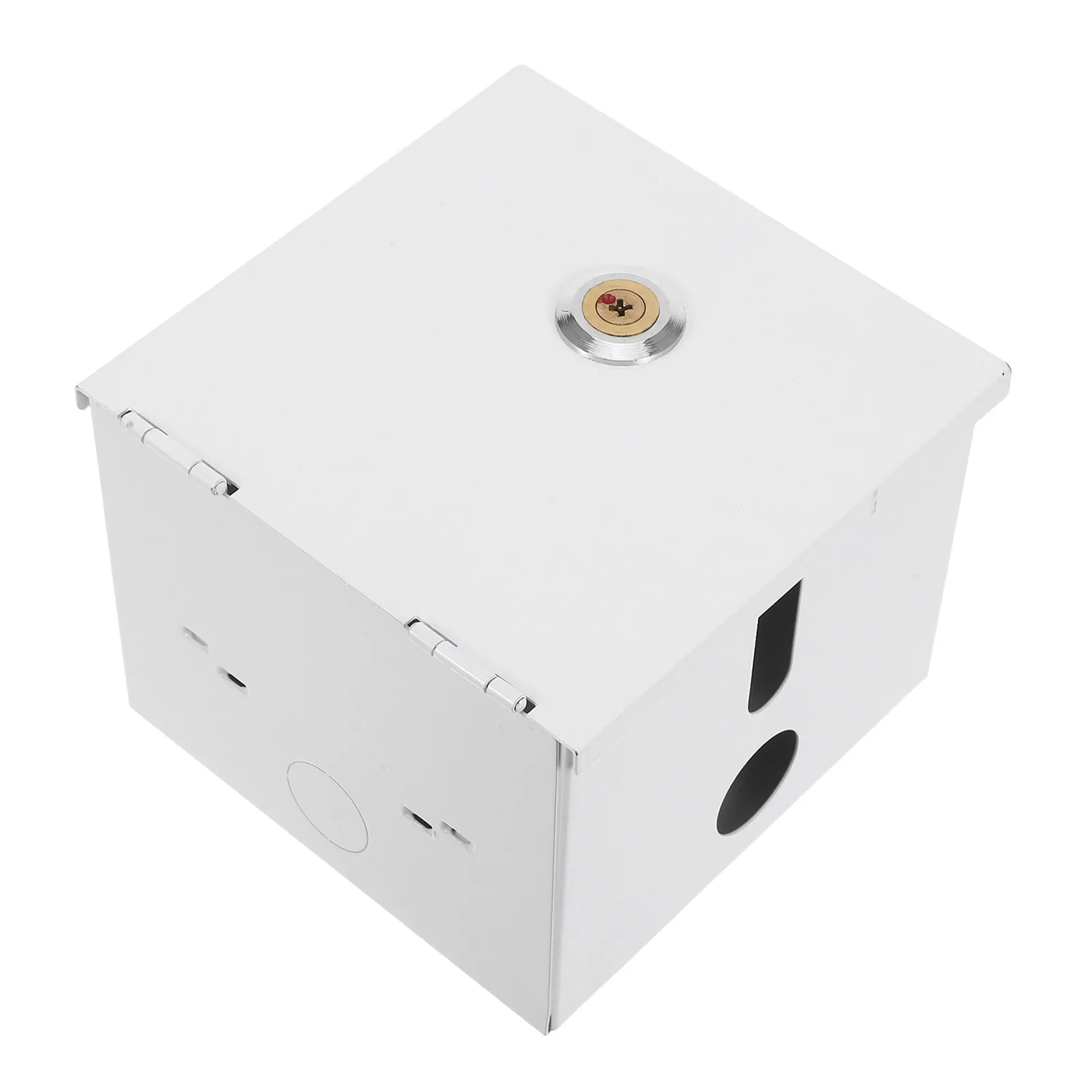 86-Type Anti-Theft Outdoor Electrical Outlet Box Waterproof Splashproof Metal Socket Cover Outdoor Garden Public Areas