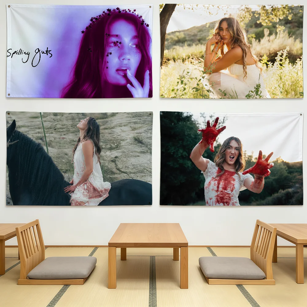 Spilling My Guts A-AlyssaS G-GraceS Flag Durable Outdoor Indoor Patio Festive Decoration Classic Design Pole Wall Room Banner