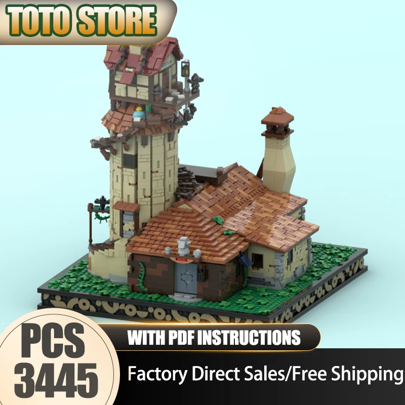 

Medieval Castle Model Moc Building Blocks Modular Ancient Tech Lab ​​​​​​​Model Technology Brick Assembly Construction Toy Gits