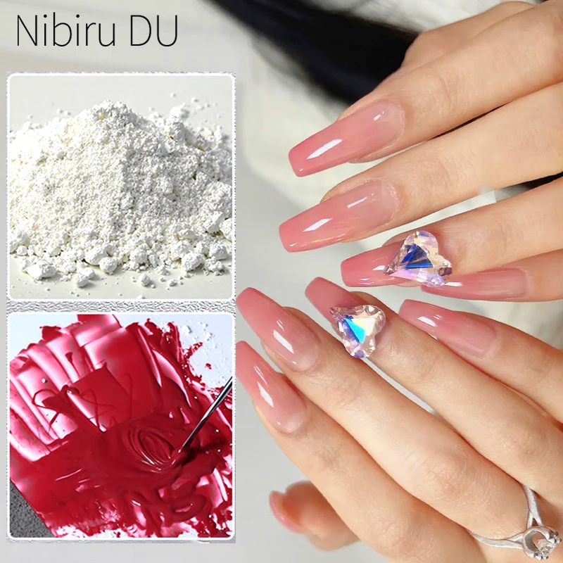 

Gradient Nail Art Powder Pigment Mirror Effect Nails Glitter Pigment Chrome Rub Dust White Pearl Gel Polish Nail Decoration