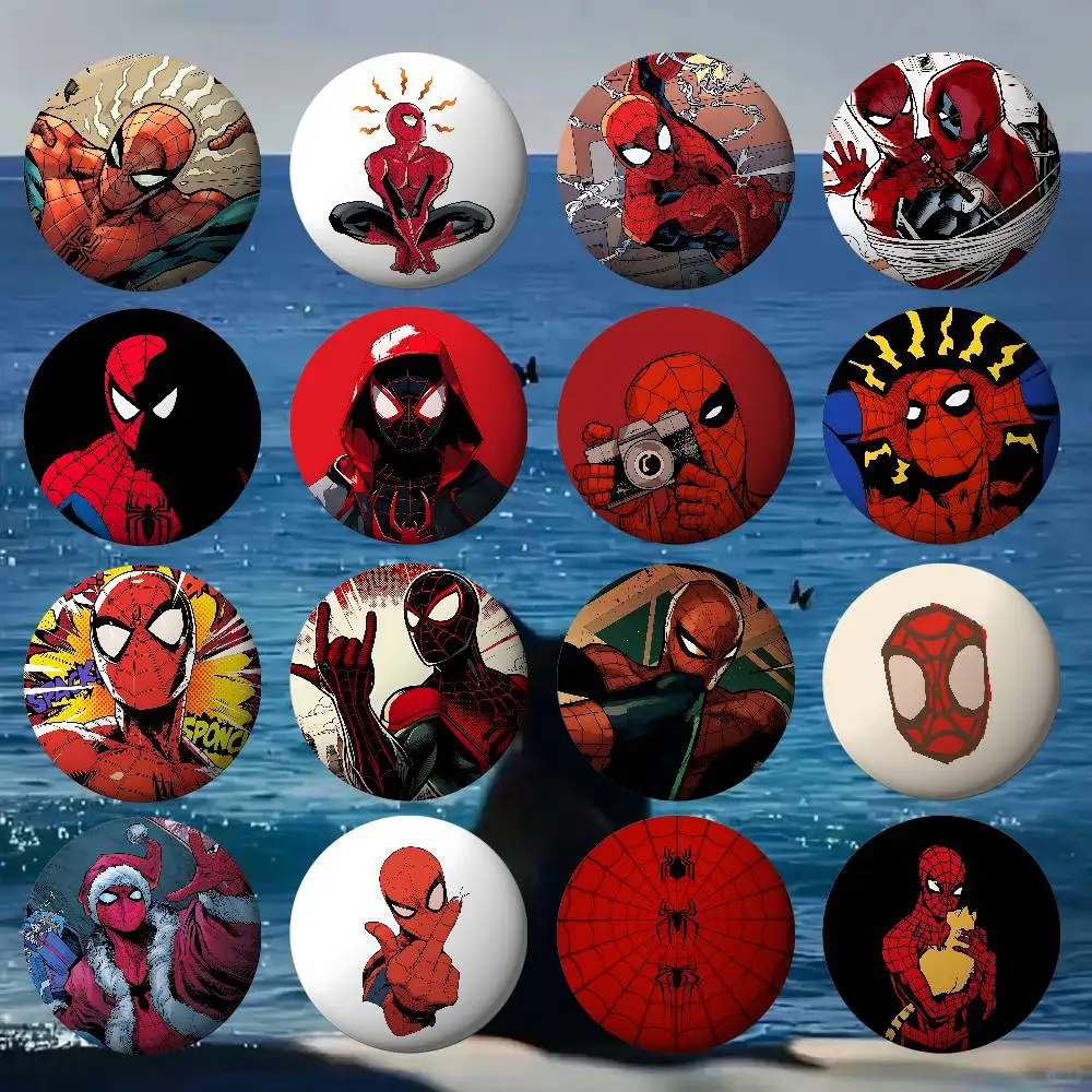 Cool S-spider Man-S Badge Pins For Friend, Backpack, Clothing, Collectible Accessories, Jewelry Gift