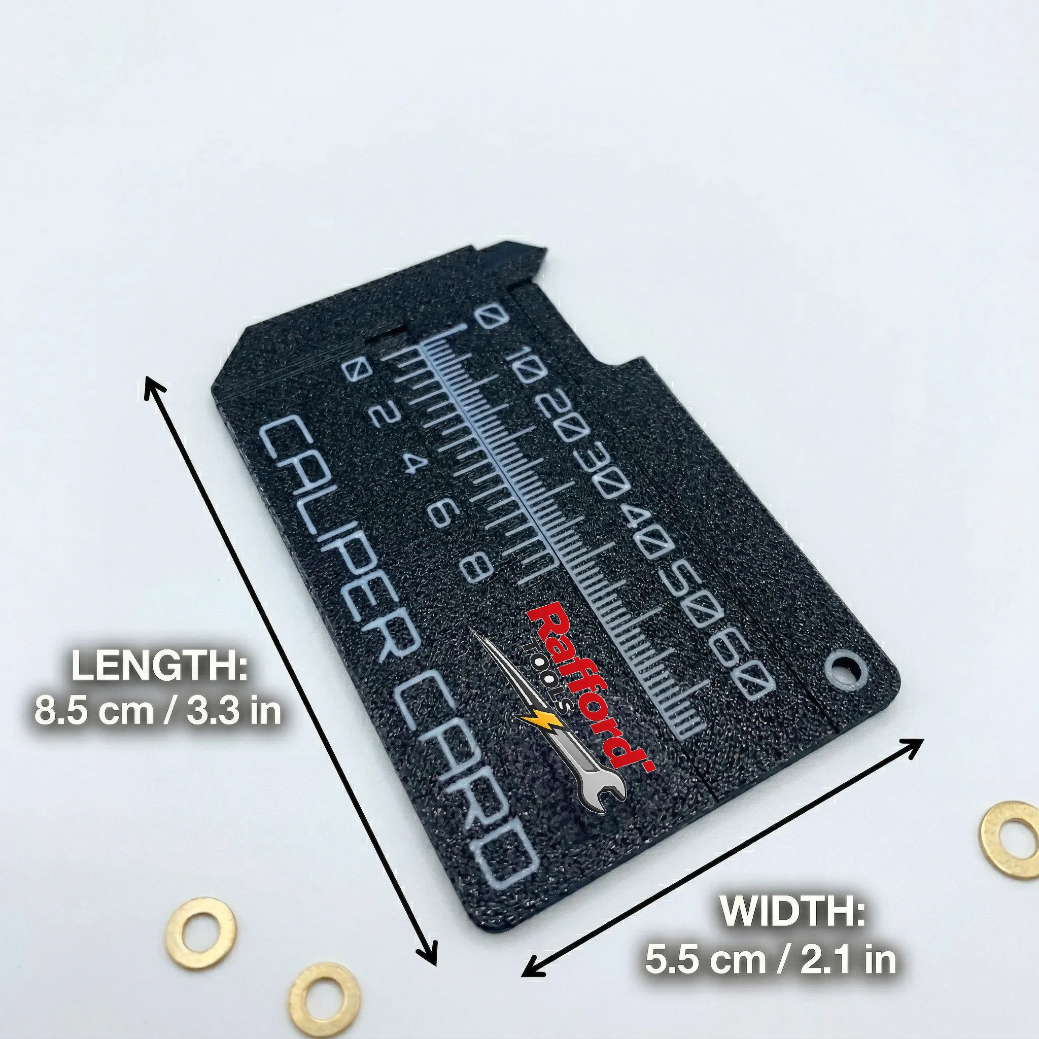 Rafford High Precision Portable Vernier Caliper, Caliper Card, Lightweight and Scratch Resistant Material for Home DIY Within 8c