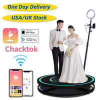 MWE Hot Sale Portable 360 Spin Photo Booth for Wedding and Family Parties Automatic Video PhotoBooth 57/68/80/100 cm CD Model