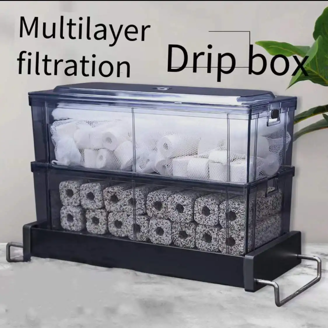 Fish tank filter top filter box filter drip box oxygen culture filter pump turtle tank filter aquarium accessories 220-240V 30W