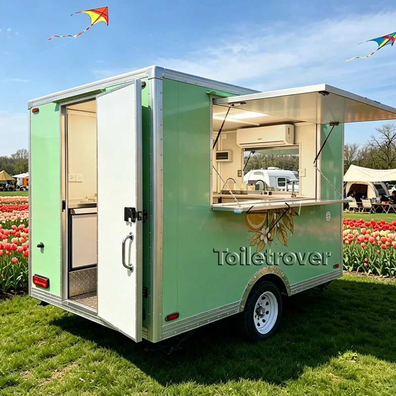 

Usa Uk Standard Concession Food Trailer Mini Food Cart Ice Cream Cute Food Truck Trailer Mobile Food Truck for Sale USA