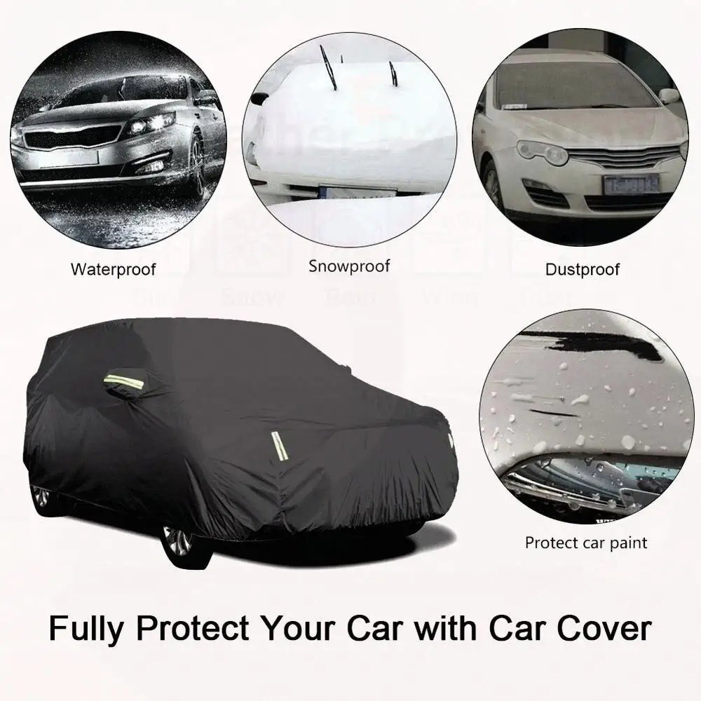 للحماية الخارجية ومقاومة للماء كاملة لمقعد إيبيزا 6L 6J 6F KJ ظلة وغبار خارجي ملحقات السيارة أغطية السيارات #6