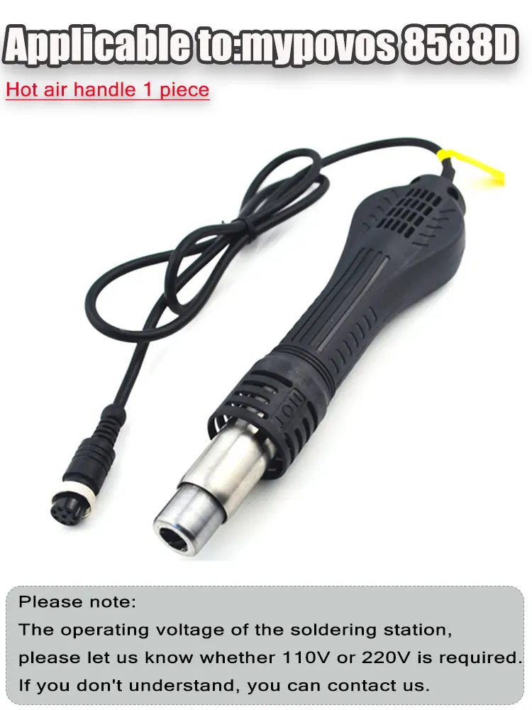 original electronic welding soldering Iron handle tool heat gun handle for 8588D 8582 soldering station
