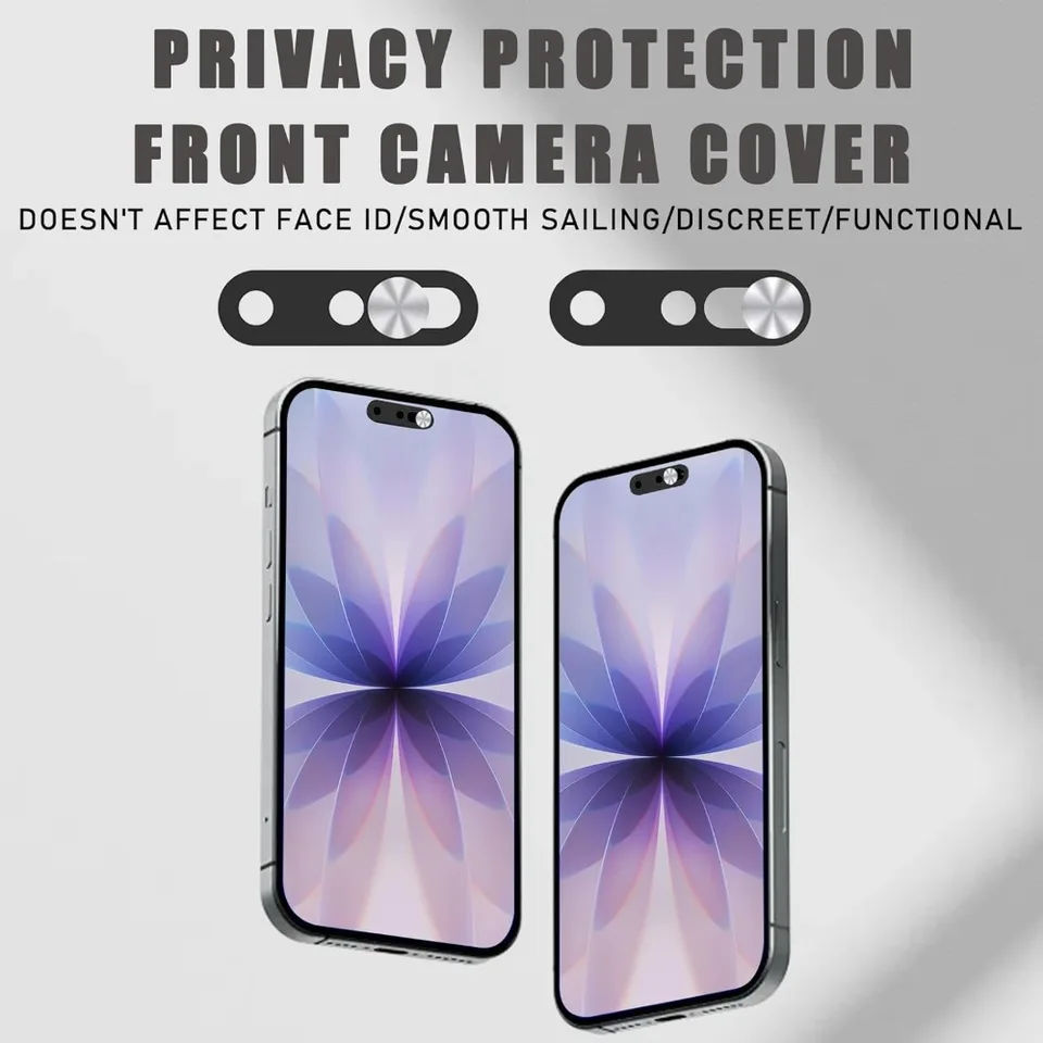 4 en 1 Fundas de Privacidad para Webcam Antipiratas Cubiertas de Lente Ultra Delgadas Protector Deslizante para iPhone 17 Air/17 Pro Max 4