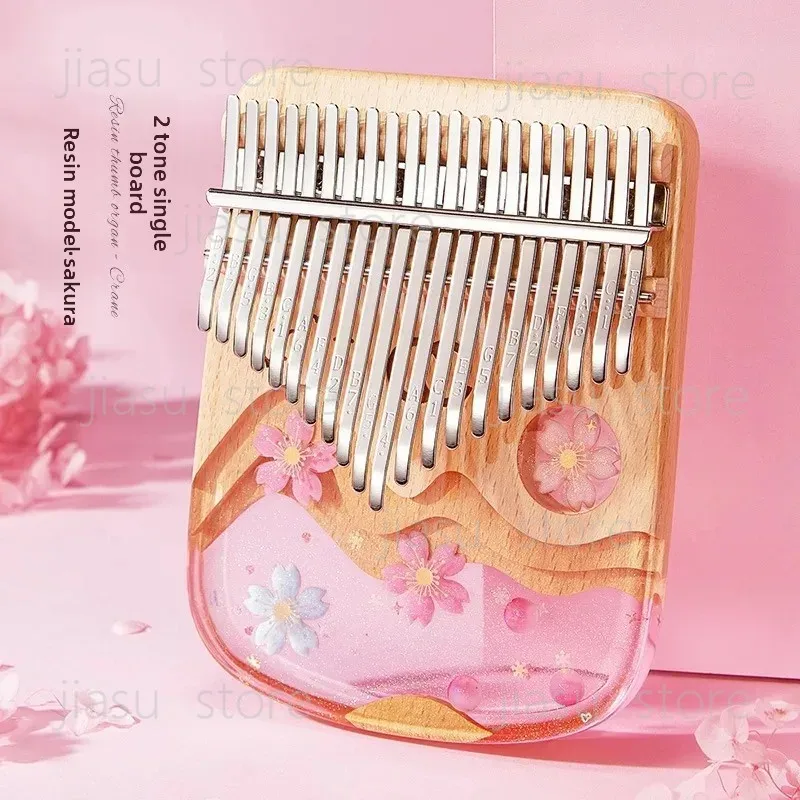 21-Tone Acrylic Crystal Transparent Kalimba Finger Piano Small Instrument