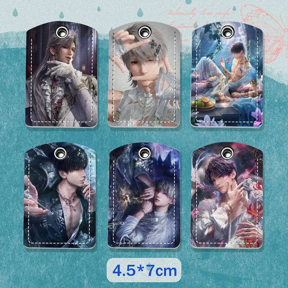 L-Love  D-Deepspace Cartoon Movie Singer Game Anime Leather Card Holder Can Store Access Control ID Card Subway Air Tag Case