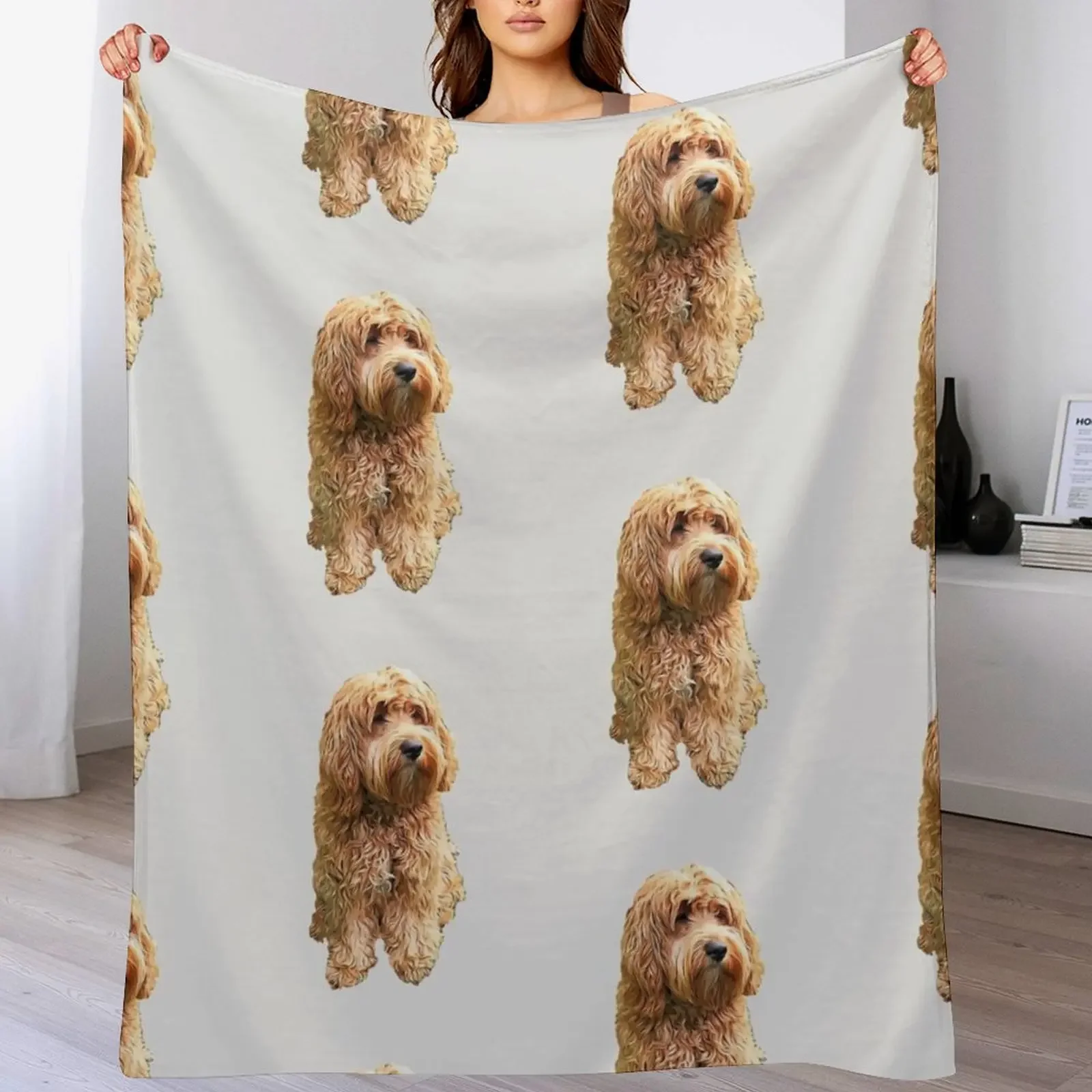 

Cockapoo Cockerpoo Oh So Stylish! Throw Blanket Outdoor Soft Blanket for Picnic Beach Camping