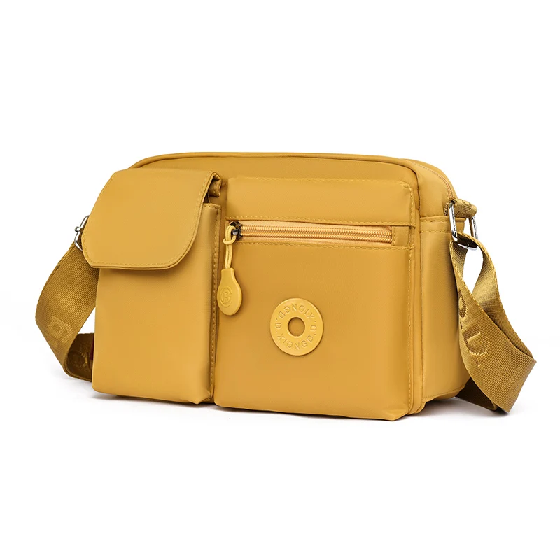 

Fashion Trendy Lightweight Shoulder Bag for Women, Casual Small Handbag Travel Purse, Durable Oxford Crossbody Bags Solid Color