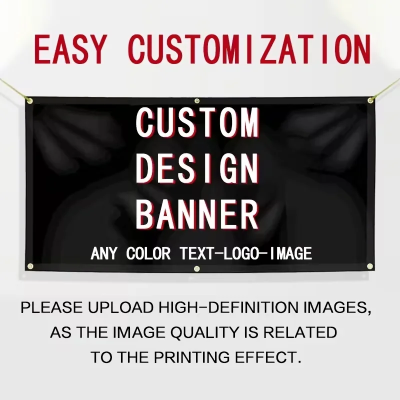 Any Size Custom Banner Flag Enterprise Club Logo Automobile Repair Shop Indoor Outdoor Party Decorations Activities Celebrations