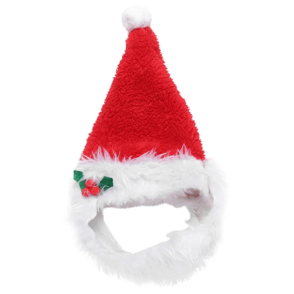

Christmas Pet Hat Adjustable for Dogs Cats Santa Beard Holiday Headwear Xmas Party Costume Christmas Pet Hat Dog Head Wear